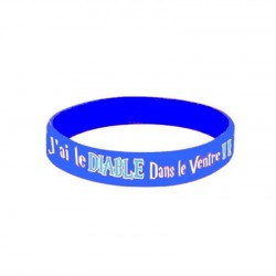 Bracelet PVC BELZEBUTH BLANCHE