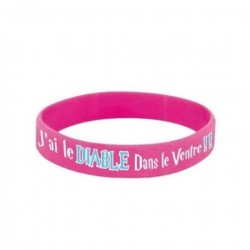 Bracelet PVC BELZEBUTH ROSEE