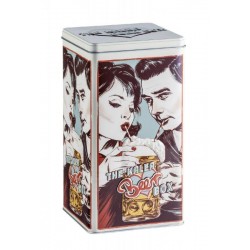 BOITE METAL  RETRO COUPLE VIDE