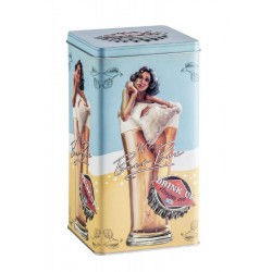 BOITE METAL RETRO LADY IN...